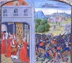 Объявление ГригорияXI Папой и бой при Пон-Валлене (1370)
